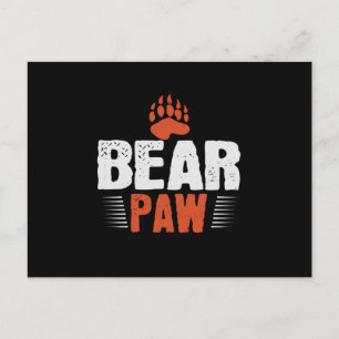 Bear - Bear Paw Postcard