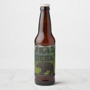 Bear Bière Personnalisable Étiquette bouteille