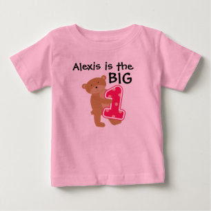 Bear Big One Customizable Birthday T-shirt
