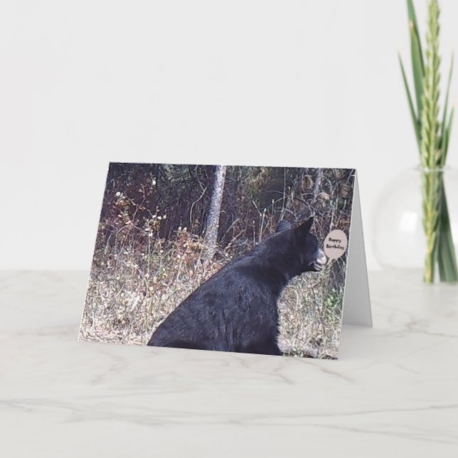 Bear birthday card (Front)