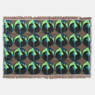 Bear Blanket Northern Lights Bear Throw Blanket