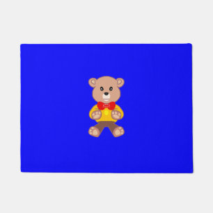 Bear Blue Doormat
