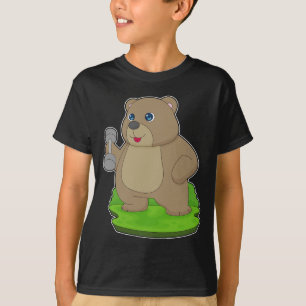 Bear Bodybuilder Dumbbell Bodybuilding T-Shirt