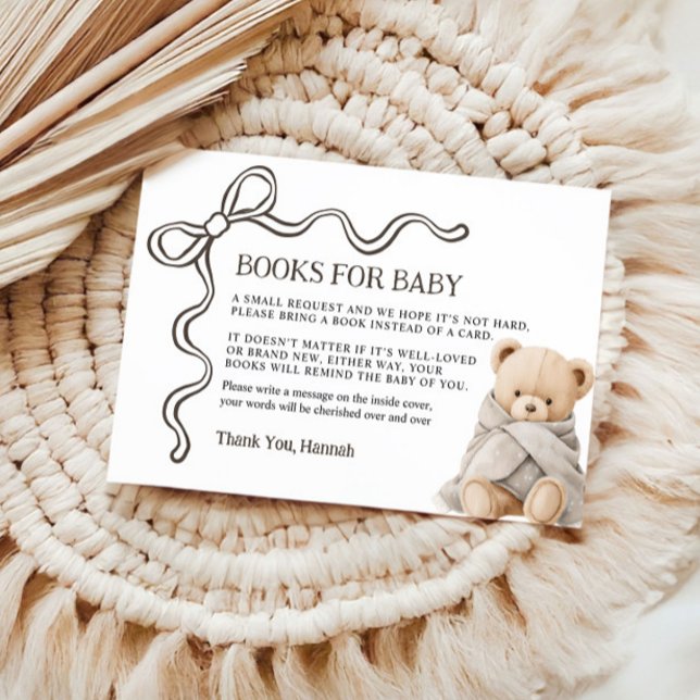 Bear Books for Baby Card  (Creator Uploaded)