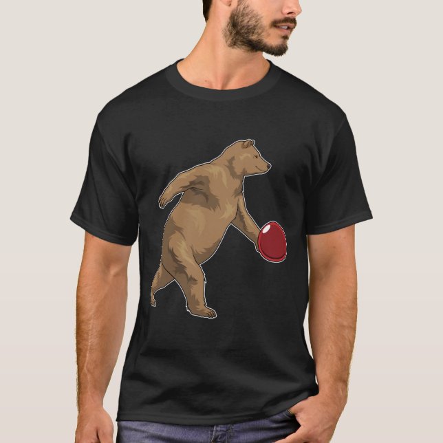Bear Bowling Bowling ball T-Shirt (Front)