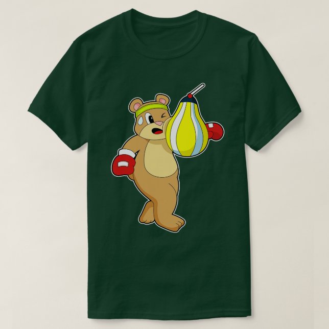 Bear Boxer Boxing bag T-Shirt (Design Front)