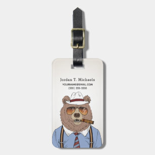 Bear Breakfast   Add Your Name Luggage Tag