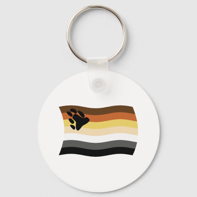 Bear Brotherhood Flag Keychain (Front)
