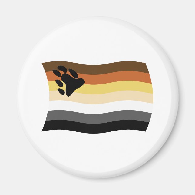 Bear Brotherhood Flag Magnet (Front)