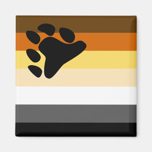 Bear Brotherhood Pride Flag Magnet