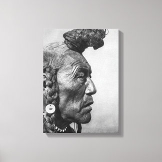 Bear Bull Un Pied-Noir Guerrier Toile Art