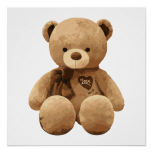 Bear Cartoon Poster