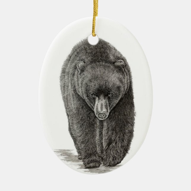 Bear Ceramic Ornament (Front)
