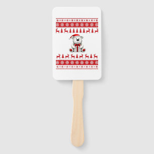 Bear Christmas Christmas (1) Hand Fan