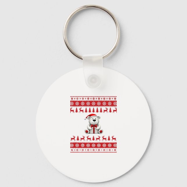 Bear Christmas Christmas (1) Keychain (Front)