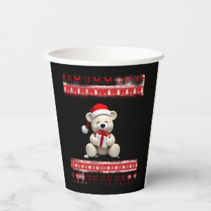 Bear Christmas Christmas (1) Paper Cups