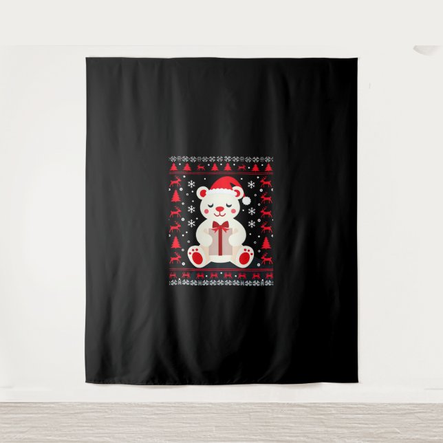 Bear Christmas Christmas (1) Tapestry (Front)