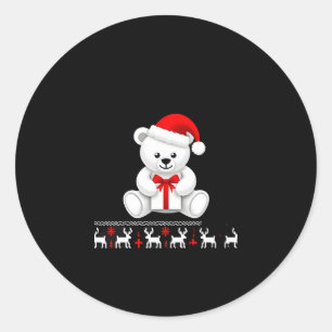 Bear Christmas Christmas (2) Classic Round Sticker