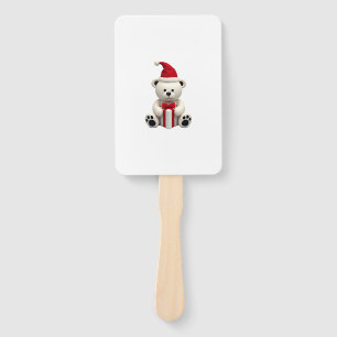 Bear Christmas Christmas (2) Hand Fan