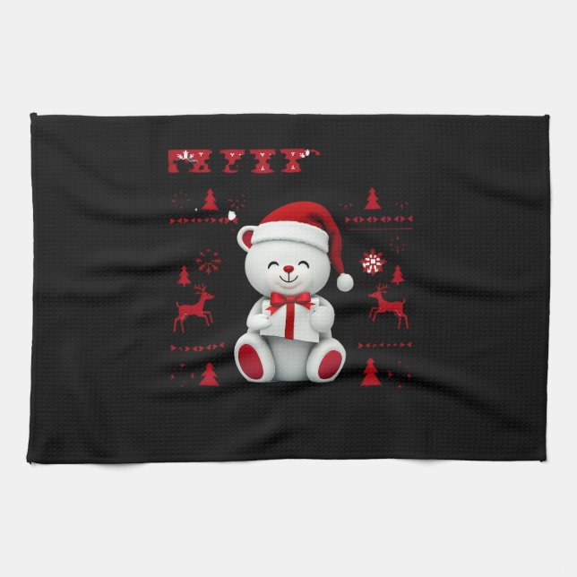 Bear Christmas Christmas (2) Kitchen Towel (Horizontal)