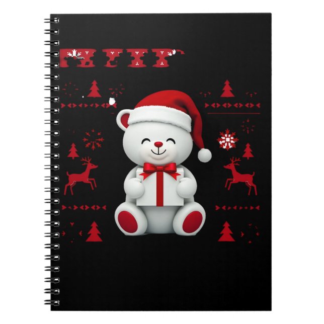 Bear Christmas Christmas (2) Notebook (Front)