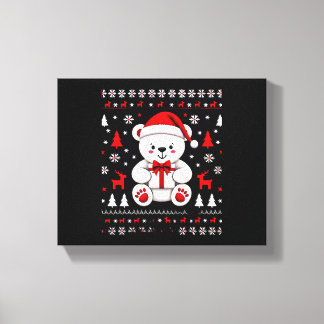 Bear Christmas Christmas (3) Canvas Print