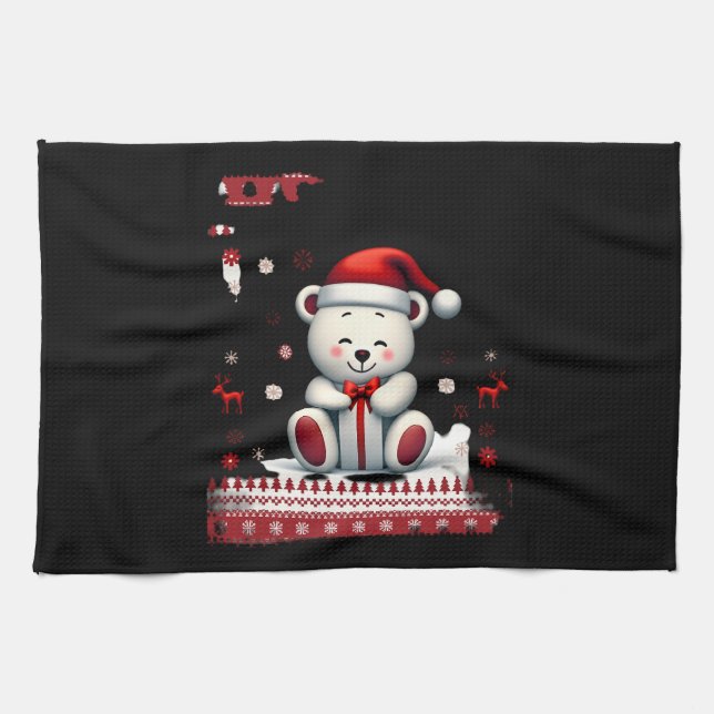 Bear Christmas Christmas (4) Kitchen Towel (Horizontal)