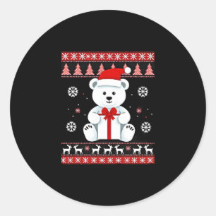 Bear Christmas Christmas (5) Classic Round Sticker