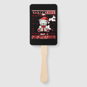 Bear Christmas Christmas (5) Hand Fan