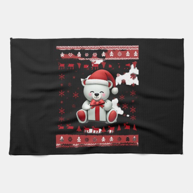 Bear Christmas Christmas (5) Kitchen Towel (Horizontal)