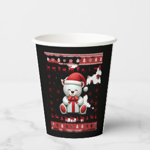 Bear Christmas Christmas (5) Paper Cups