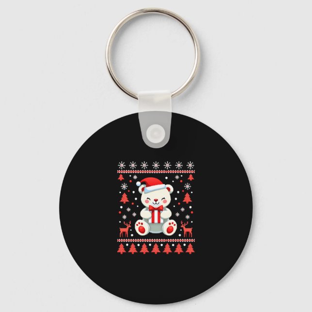 Bear Christmas Christmas (6) Keychain (Front)