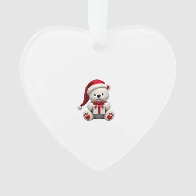 Bear Christmas Christmas Ornament (Front)