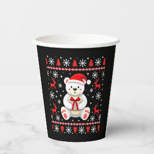 Bear Christmas Christmas Paper Cups