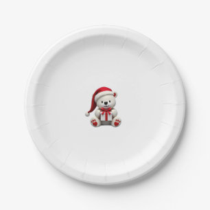 Bear Christmas Christmas Paper Plate
