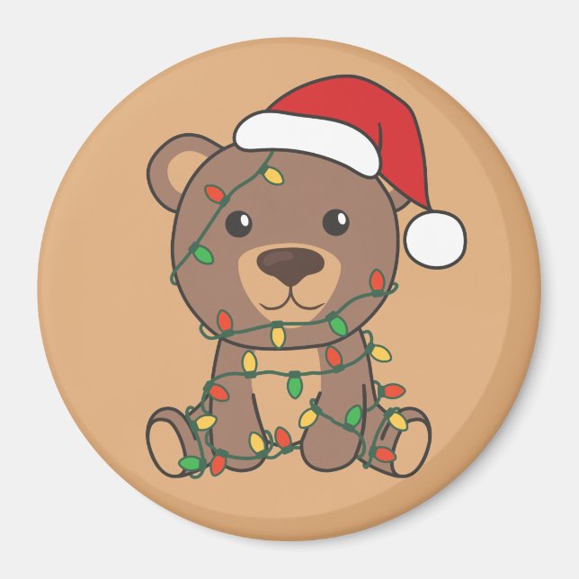 Bear Christmas Winter Animals Bears Magnet (Front)