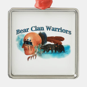 Bear Clan Warriors Metal Ornament