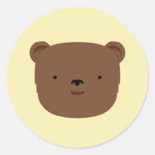 Bear Classic Round Sticker