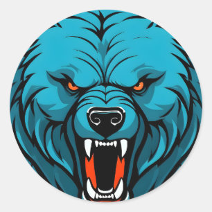 Bear  classic round sticker