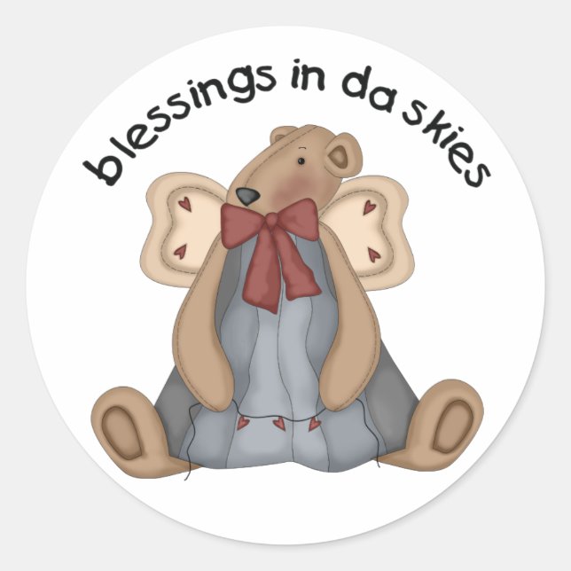 Bear Classic Round Sticker (Front)