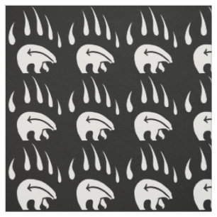 Bear Claw Fabric Tribal Bear Art Fabric