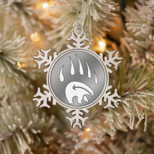Bear Claw Ornament Holiday Tribal Bear Decorations
