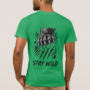 Bear Claw Vintage Wild Bear Graphic T-Shirt