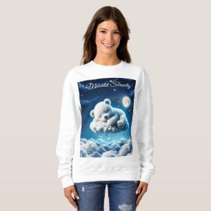 Bear clouds sleeping moon animal dream sweatshirt