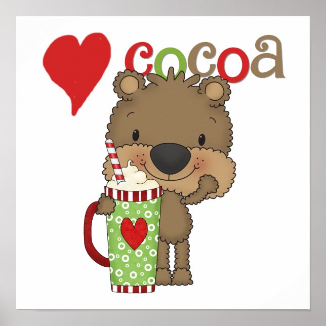 Bear Cocoa Love Holiday Poster (Front)