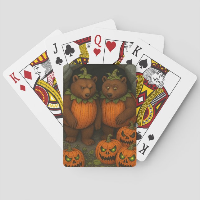 Bear Couple Costumes Playing Cards (Back)