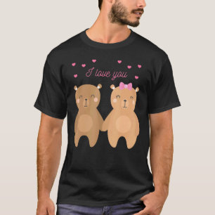 Bear Couples Wedding Anniversary Engagement Party  T-Shirt