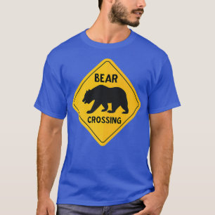 Bear Crossing Sign Gay Bear LGBT Gay Pride T-Shirt