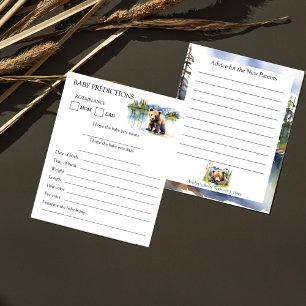 Bear cub aventure bébé prédiction et carte de cons