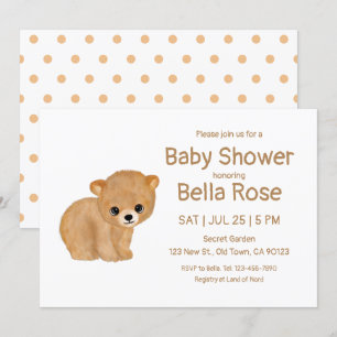 Bear Cub Baby Shower Cards